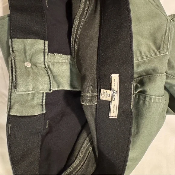 Bass Olive Green Skinny Stretch Jeans - Picture 9 of 9
